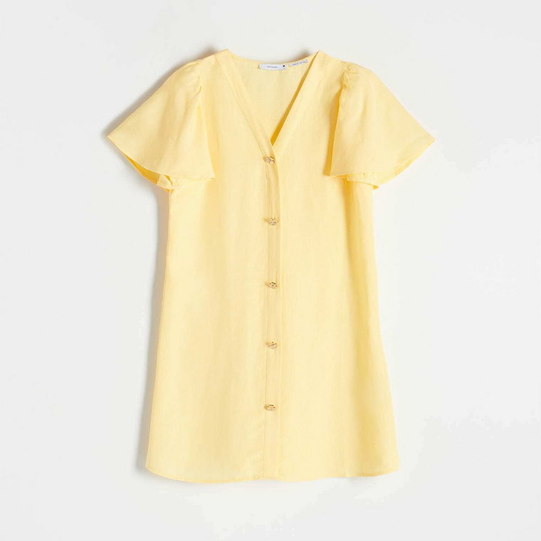 Reserved - Sukienka mini - żółty