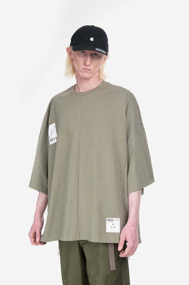 A.A. Spectrum t-shirt bawełniany Hanger Tee kolor zielony z nadrukiem 81231216-ZIELONY