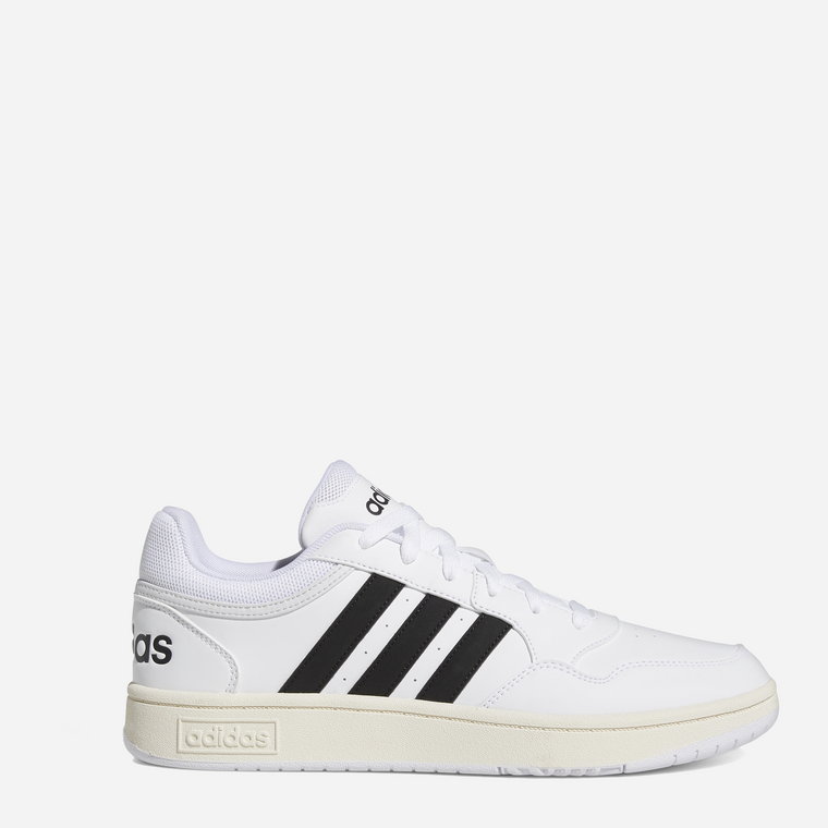 Tenisówki męskie z eko skóry do kostki Adidas Hoops 3.0 GY5434 42.5 (UK 8.5) Białe (4065418290142). Trampki męskie