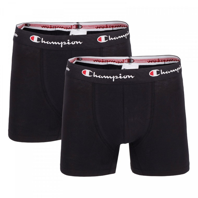 Męskie bokserki (2-pack) Champion 2 pk Trunk Short - czarne