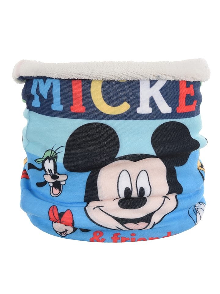 Disney Mickey Mouse Szal-koło "Myszka Miki" w kolorze biało-błękitnym