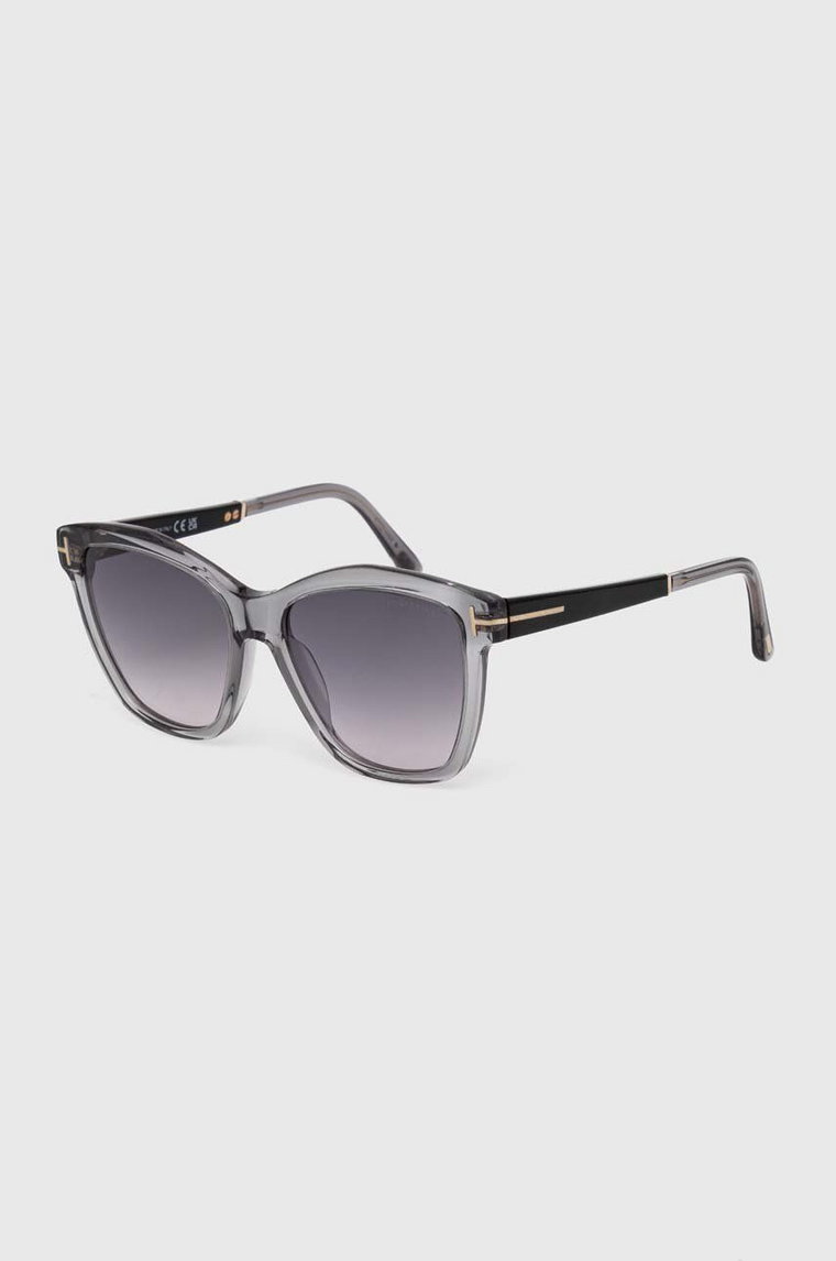 Tom Ford okulary przeciwsłoneczne damskie kolor szary FT1087_5420A