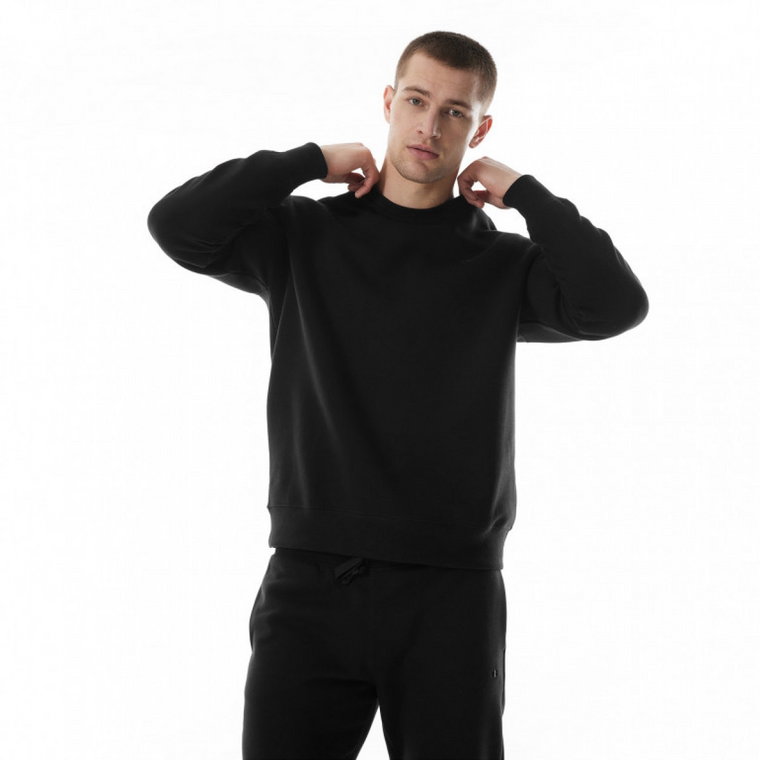 Męska bluza dresowa nierozpinana bez kaptura Champion Crewneck Hooded Sweatshirt - czarna