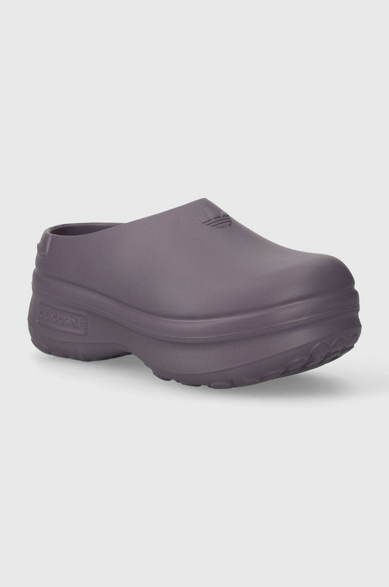 adidas Originals klapki Adifom Stan Mule W damskie kolor fioletowy na platformie IE0479