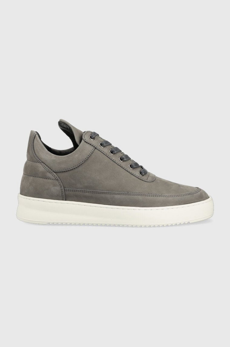 Filling Pieces sneakersy zamszowe Low Top Ripple Nubuck 25122842002.D kolor szary