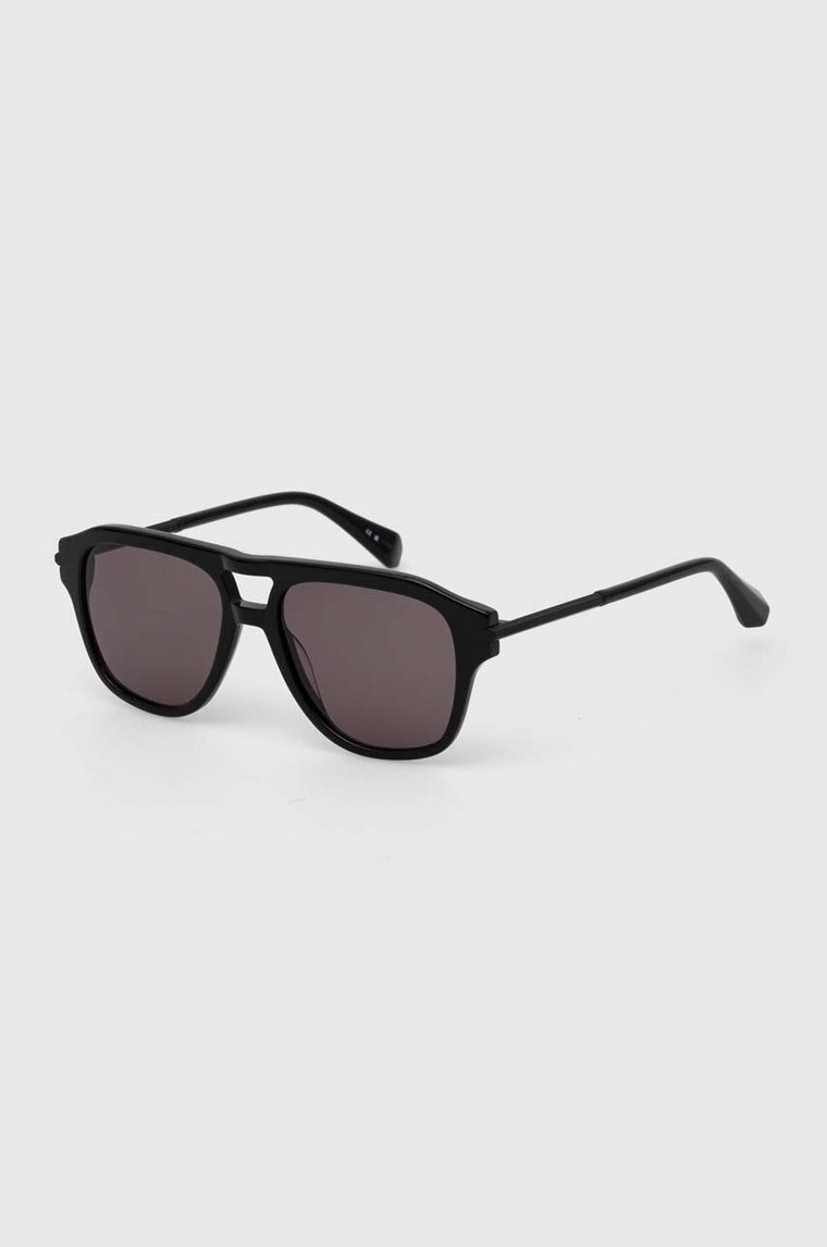 AllSaints okulary przeciwsłoneczne damskie kolor czarny ALS500400154