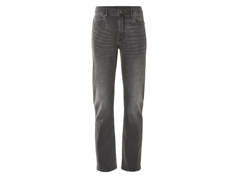 LIVERGY Jeansy męskie slim fit (54 (38/32), Ciemnoszary)