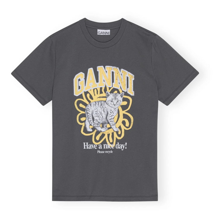 T-Shirt Wulkaniczny Popiół 490 Ganni