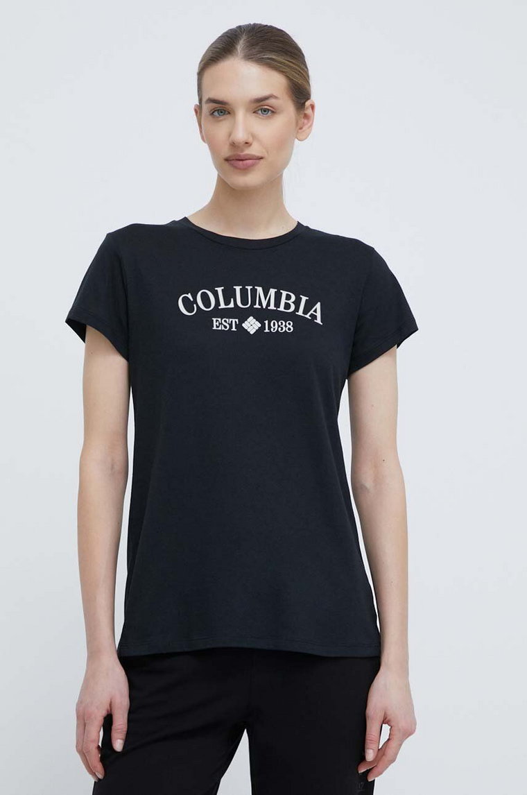 Columbia t-shirt Trek damski kolor czarny 1992134