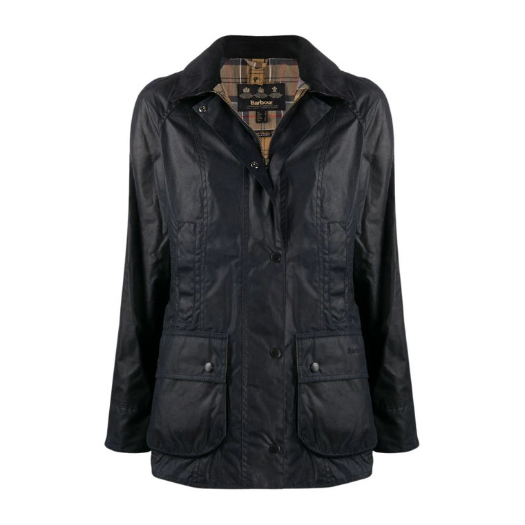 Stylowa Navy Beadnell Kurtka Woskowa Barbour