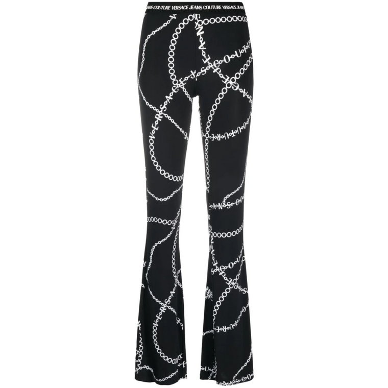 Czarne Spodnie - Stylowy Design Versace Jeans Couture
