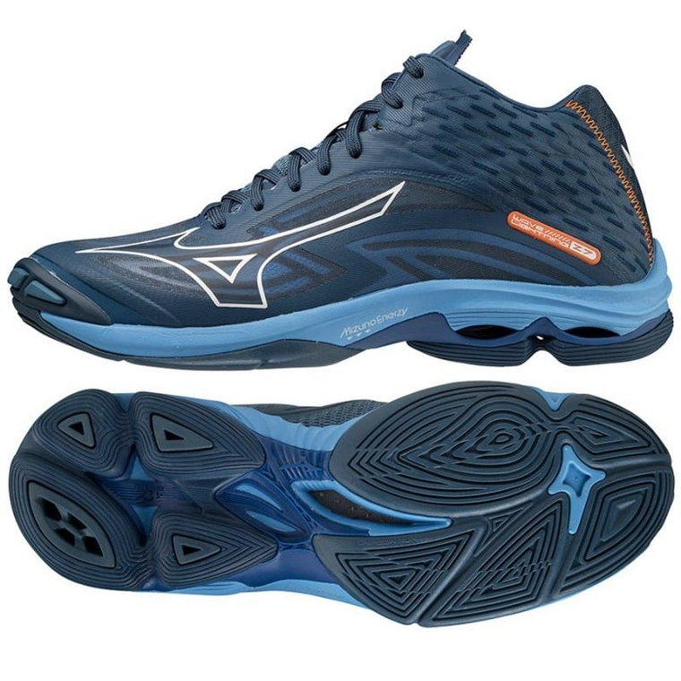 Buty Mizuno Wave Lighting Z7 Mid M V1GA225021 granatowe niebieskie