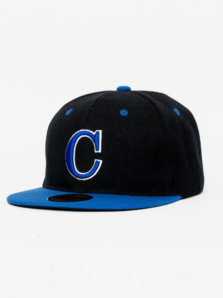 Czapka Z Daszkiem Snapback Czarno-Niebieska Royal Blue Front C Letter