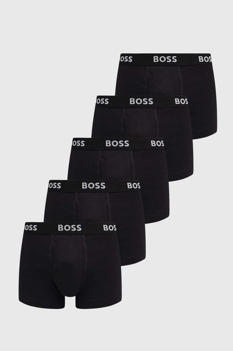 BOSS bokserki bawełniane 5-pack kolor czarny