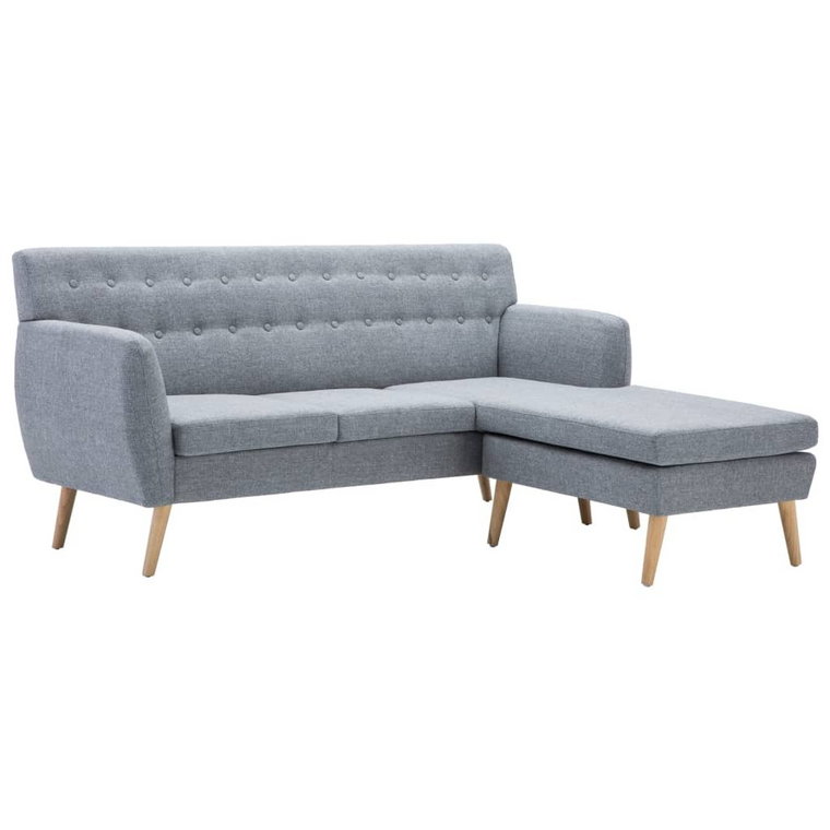 Uniwersalna sofa z leżanką, jasnoszary, 171,5x138x