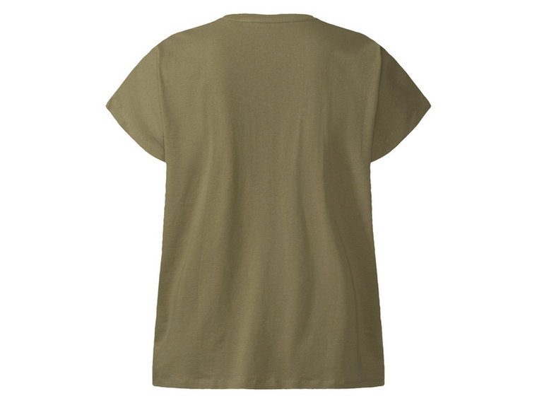 esmara T-shirt damski XXL z bawełny (XL (48/50), Zielony)