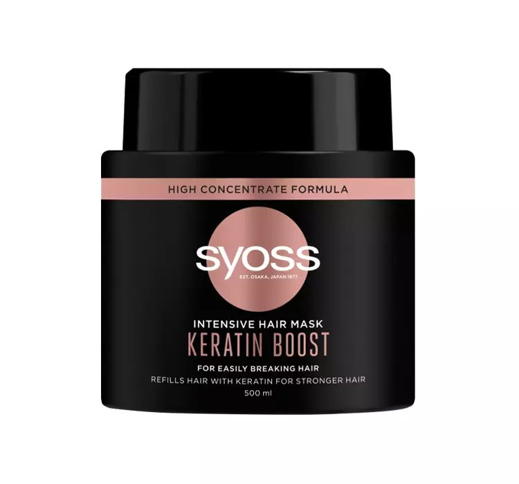 SYOSS INTENSIVE HAIR MASK KERATIN BOOST MASKA DO WŁOSÓW BARDZO ŁAMLIWYCH 500ML