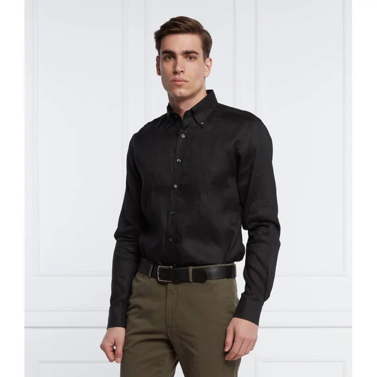 Oscar Jacobson Lniana koszula Harry 3 | Slim Fit