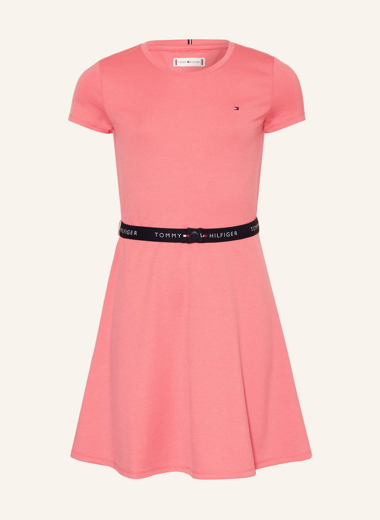 Tommy Hilfiger Sukienka Z Dżerseju pink