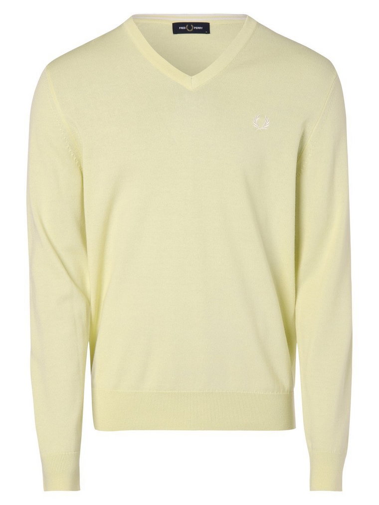 Fred Perry - Sweter męski, żółty