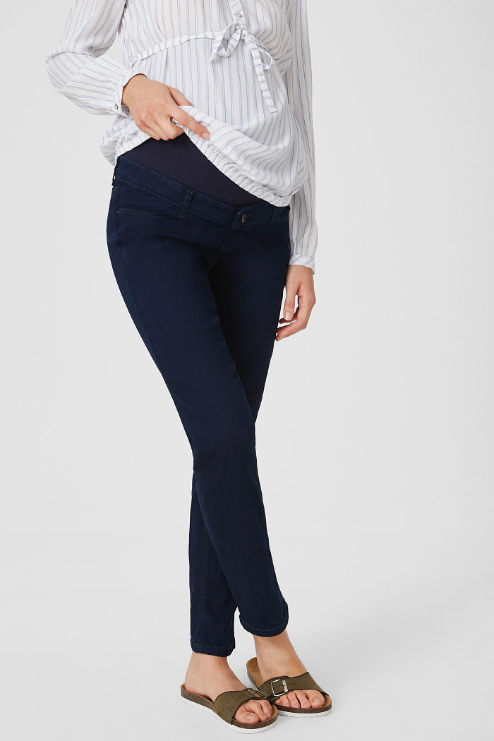 C&A Dżinsy ciążowe-straight jeans, Niebieski, Rozmiar: 34