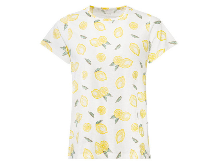 esmara T-shirty damskie z bawełny, 2 sztuki (S (36/38), Żółty/ biały)