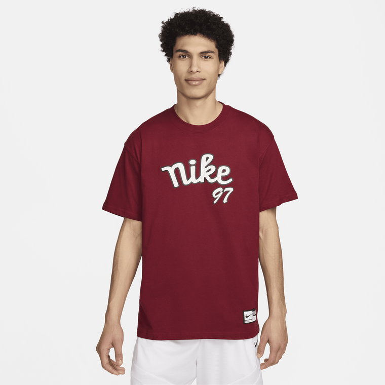 Męski T-shirt do koszykówki Max90 Nike - Czerwony