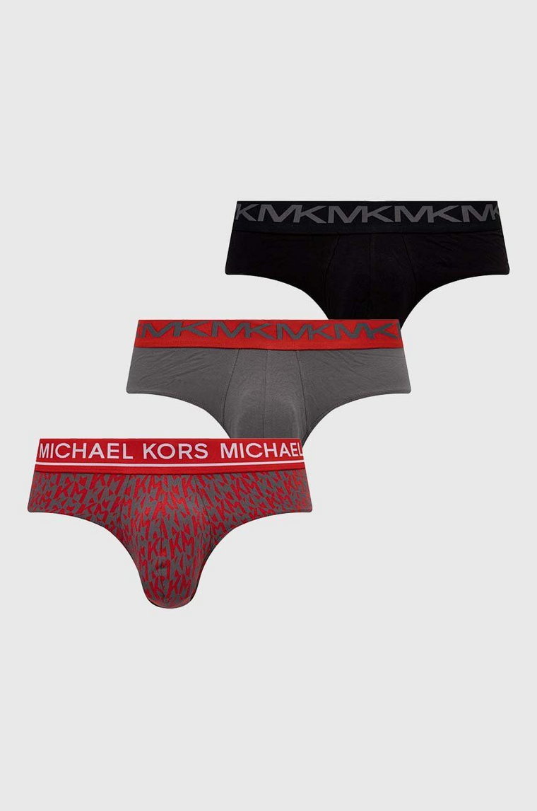 Michael Kors slipy 3-pack męskie kolor czerwony 6S41L10033