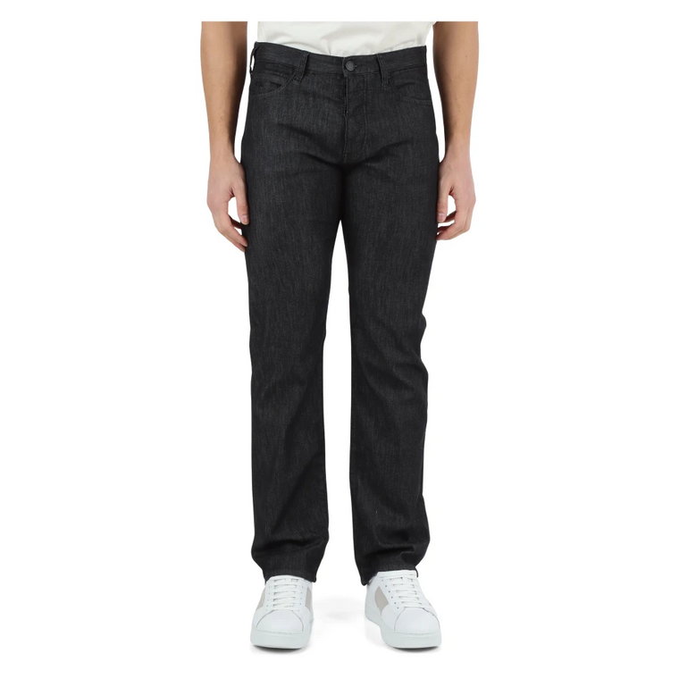 Regular Fit Jeansy z Pięcioma Kieszeniami Emporio Armani