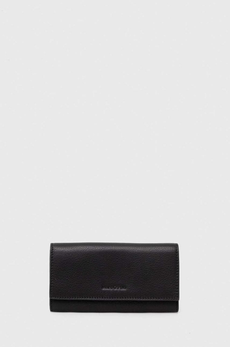Marc O'Polo portfel skórzany damski kolor czarny