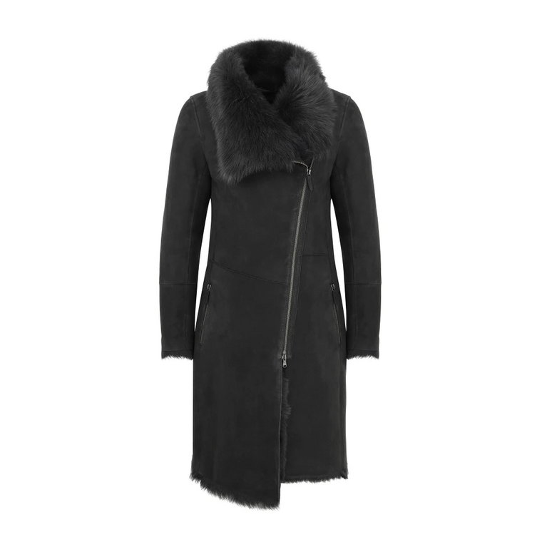 Valerie - Anthracite Shearling Coat Vespucci by VSP