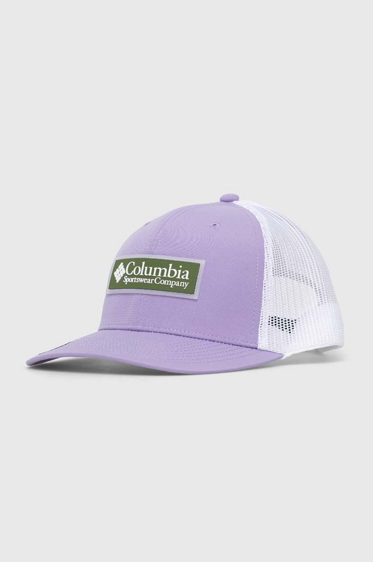 Columbia czapka z daszkiem kolor fioletowy z aplikacją 2032011-271