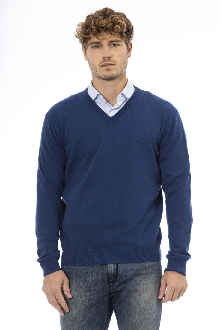 Swetry marki Sergio Tacchini model 20F21 kolor Niebieski. Odzież męska. Sezon: