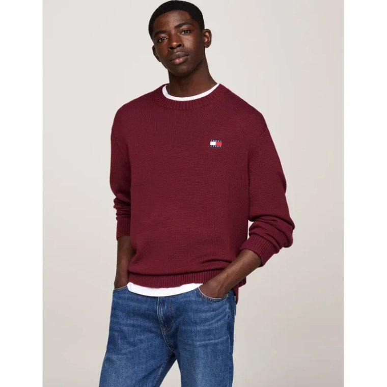 Tommy Jeans Sweter | Regular Fit | z dodatkiem wełny