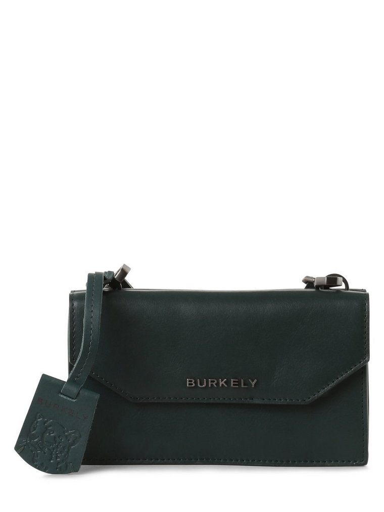 BURKELY - Damska torebka na ramię ze skóry  Nocturnal Nova, zielony