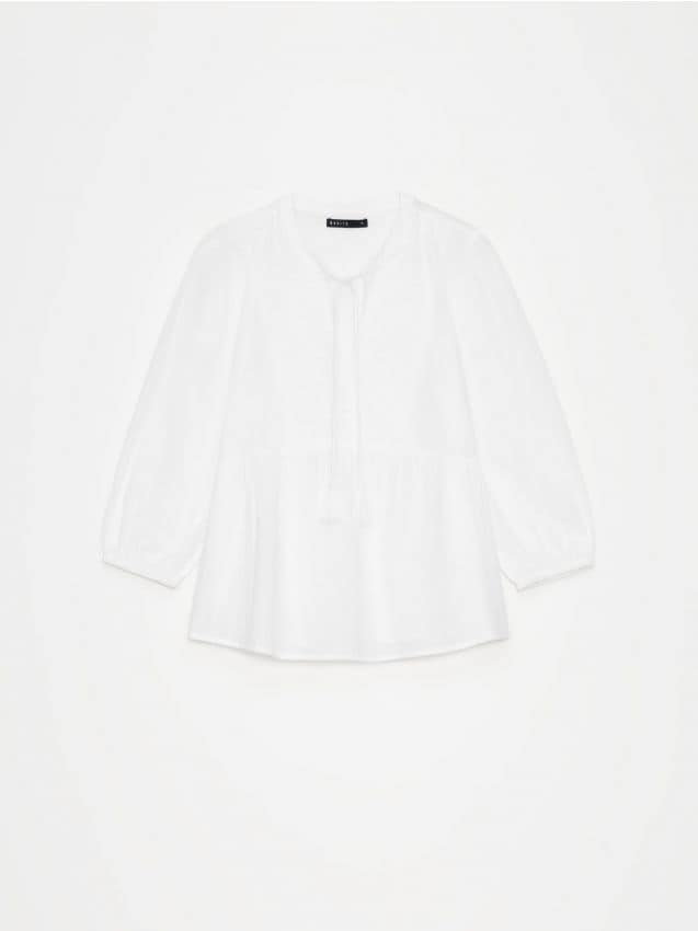 Mohito - Bawełniana bluzka - biały