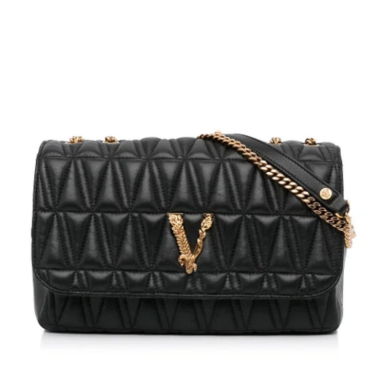 Pre-owned Leather crossbody-bags Versace Pre-owned