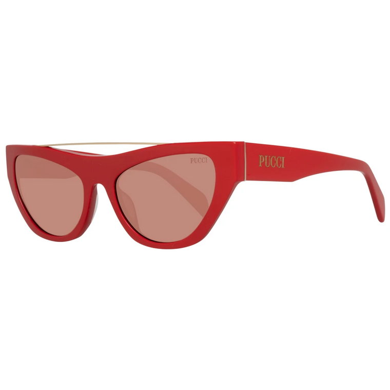 Emilio Pucci Mint Kobiety Czerwone okulary przeciwsłoneczne Ep0111 5566Y Emilio Pucci