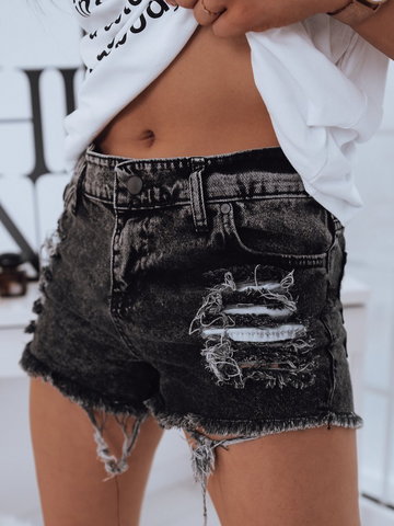 Spodenki damskie jeansowe TENSY ciemnoszare Dstreet SY0212