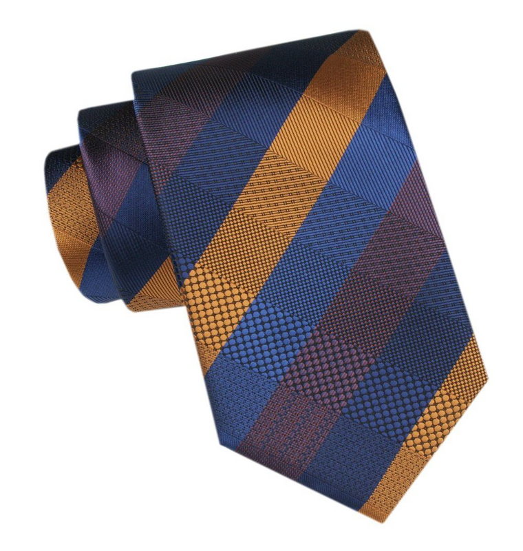 Męski Krawat - Angelo di Monti - Kolorowa Kratka