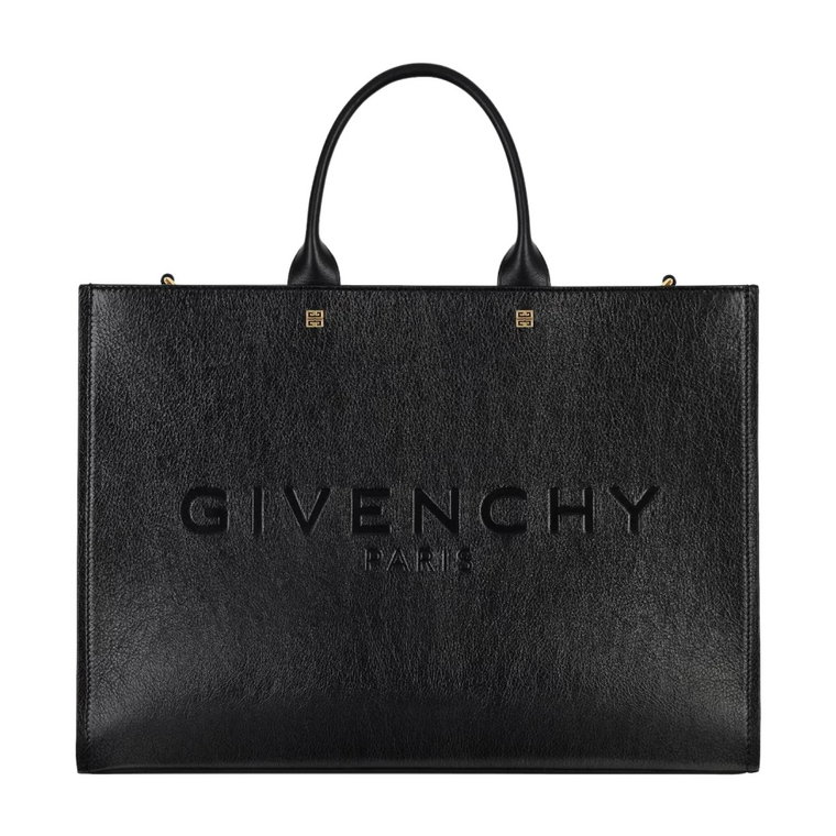 Czarna torba G-Tote Medium z skóry Givenchy