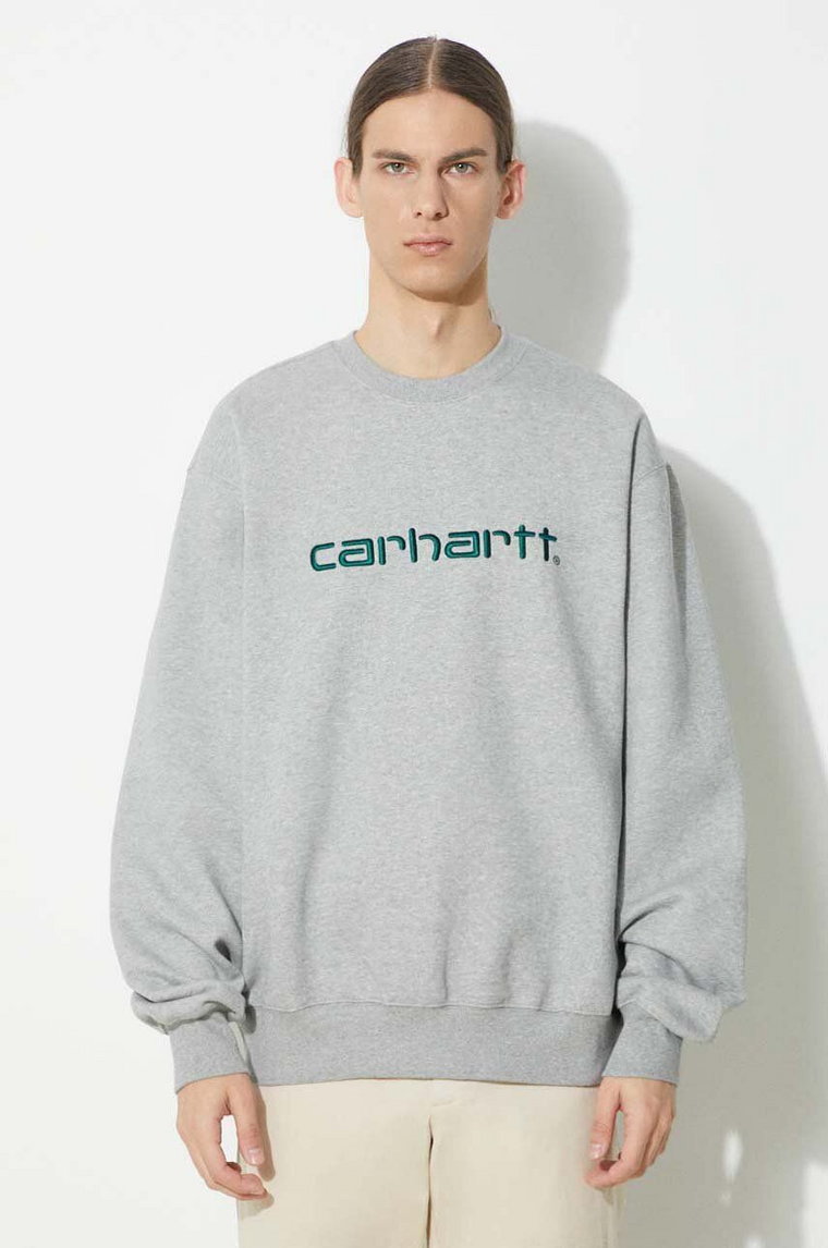 Carhartt WIP bluza Carhartt Sweat męska kolor szary melanżowa I030546.24FXX