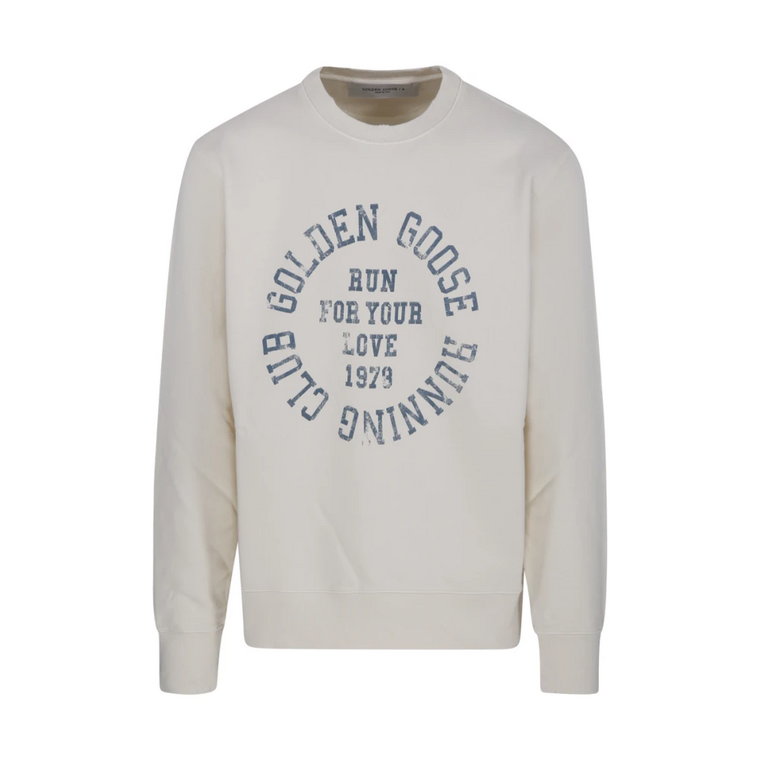 Running Club Print Sweatshirt Golden Goose