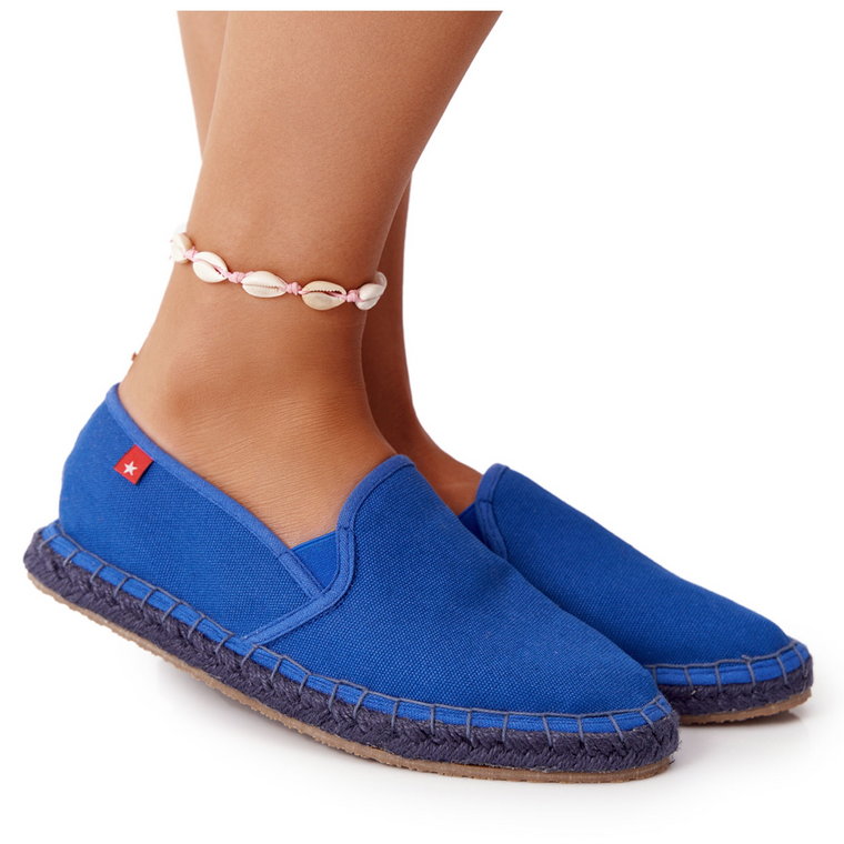 Espadryle Na Plecionej Podeszwie Big Star DD274A136 Granatowe