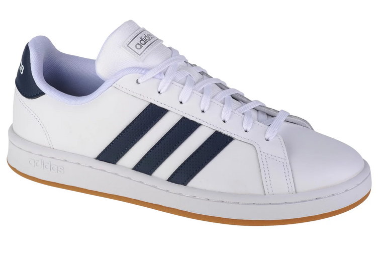 adidas Grand Court FY8209, Męskie, Białe, buty sneakers, skóra syntetyczna, rozmiar: 46 2/3