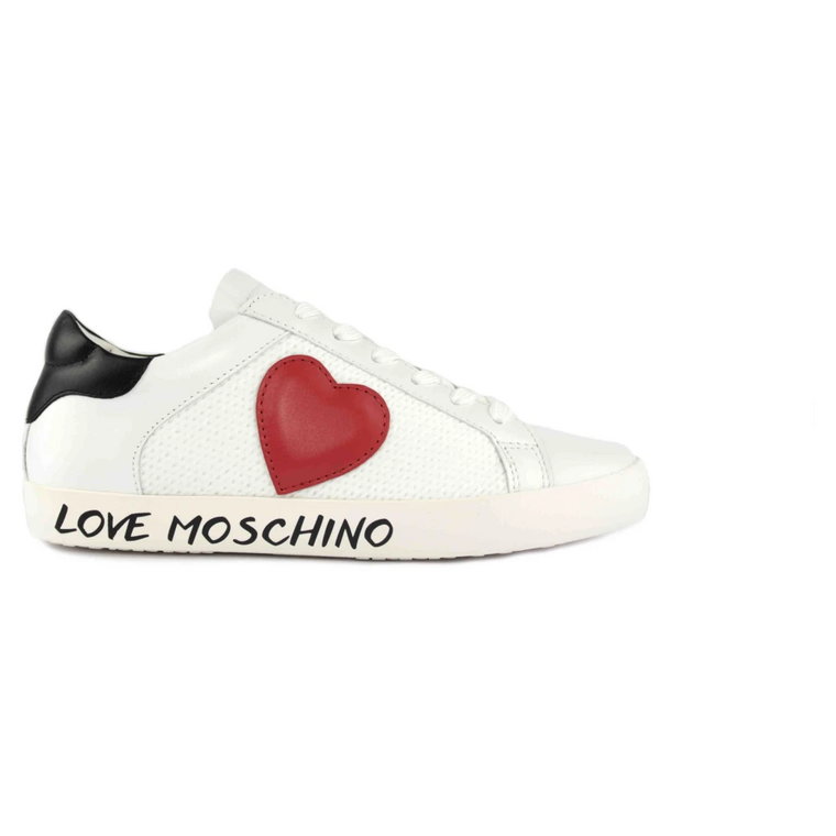 Czerwone Serce Czarne/Białe Love Moschino