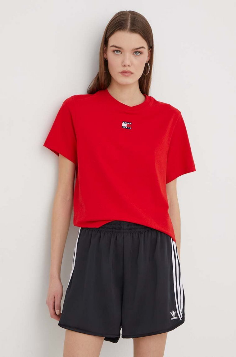 Tommy Jeans t-shirt damski kolor czerwony