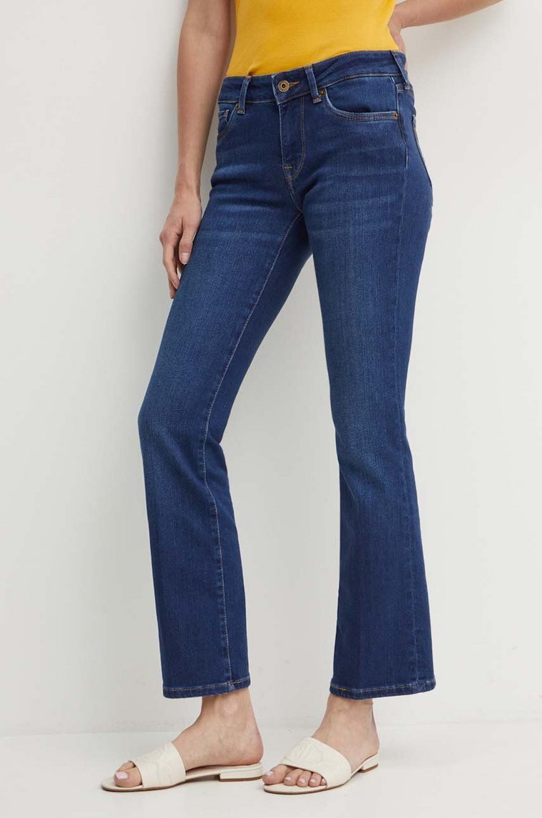 Pepe Jeans jeansy BOOTCUT LW damskie high waist PL204732DP6
