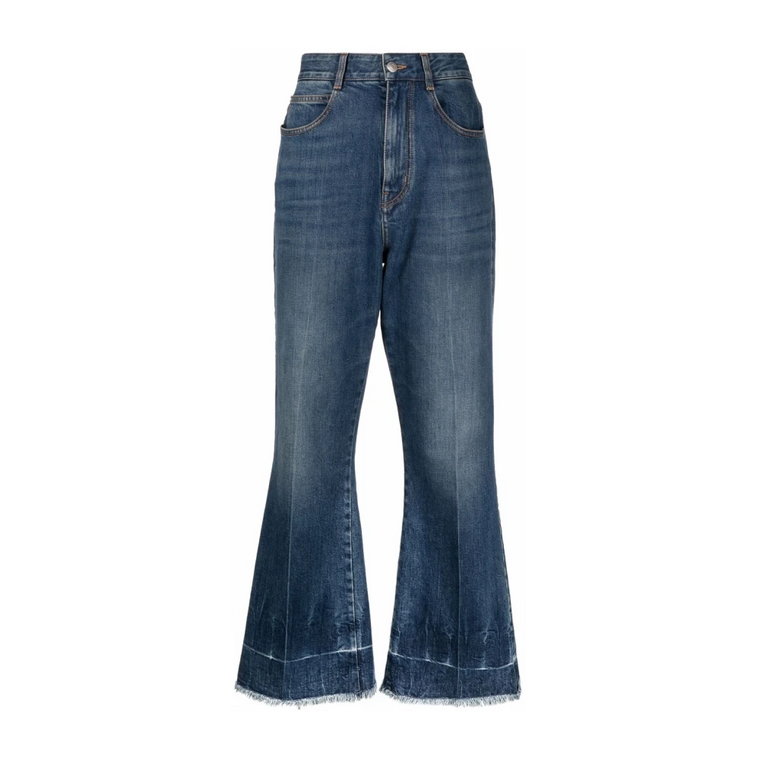 Vintage Denim Crop Flare Jeans Stella McCartney