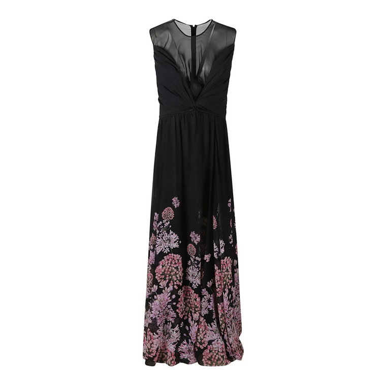 Elegancka Sukienka z Kwiatowym Wzorem Giambattista Valli